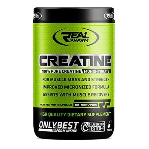 Real Pharm Creatiine Monohydrate, 300 Capsules
